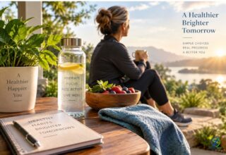 Adult practicing intentional fasting as part of a healthy lifestyle.