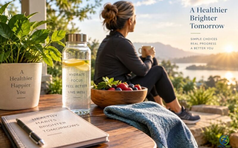 Adult practicing intentional fasting as part of a healthy lifestyle.
